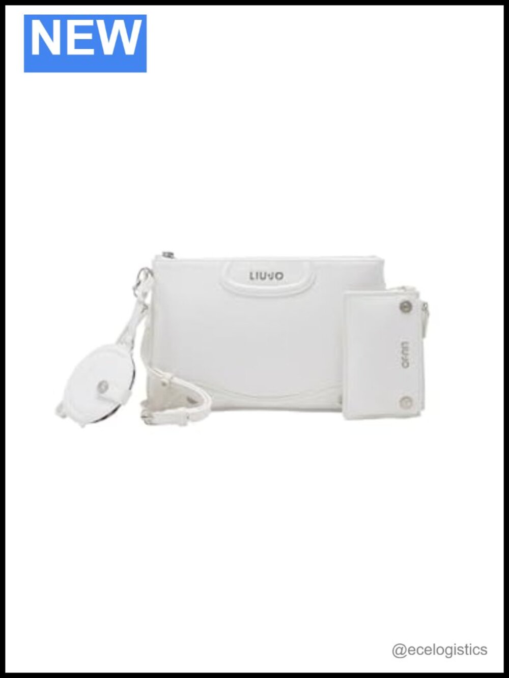 Liu Jo Studded Medium Shoulder Bag with Removable Charms, Zip Closure
